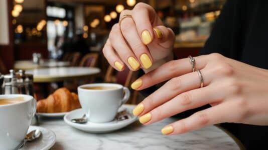 ParisSelect - Manucure butter yellow : la couleur douce et chic qui détrône le rouge ce printemps 2026