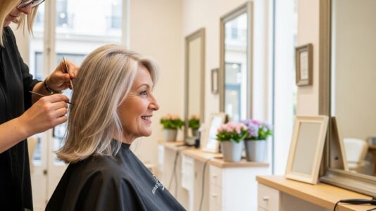 ParisSelect - Coloration après 60 ans : la nuance qui rajeunit le visage selon un coiffeur expert L'Oréal Paris