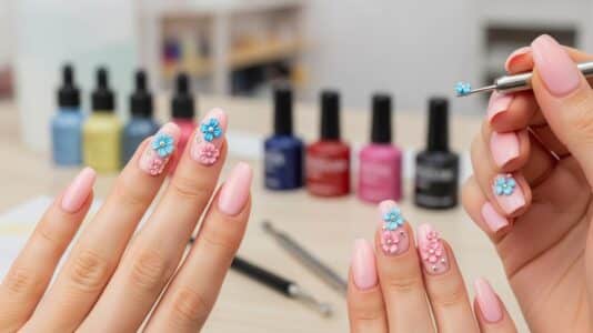 ParisSelect - Spring Nail Jewelry : la manucure fleurie de Kylie Jenner à adopter ce printemps 2026