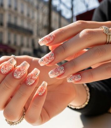 ParisSelect - Kylie Jenner lance les Flower Crystal Nails, la manucure florale et joaillière à adopter cet été
