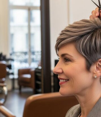 ParisSelect - Coupe pixie : la coupe courte que les coiffeurs recommandent pour sublimer le visage après 50 ans