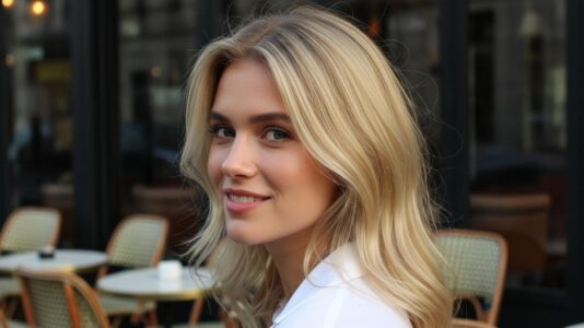 ParisSelect - Barn girl blonde : le blond sable effet soleil facile à entretenir qui remplace le platine cet été