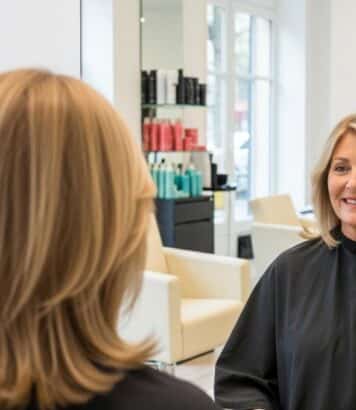 ParisSelect - Blond beige-champagne : la nuance parfaite pour illuminer le visage après 60 ans sans effet vieillissant