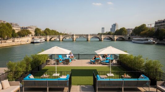 ParisSelect - Annette K rouvre sa guinguette XXL à Paris : piscine, DJ sets et terrasse au port de Javel-Bas