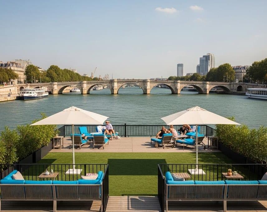 ParisSelect - Annette K rouvre sa guinguette XXL à Paris : piscine, DJ sets et terrasse au port de Javel-Bas