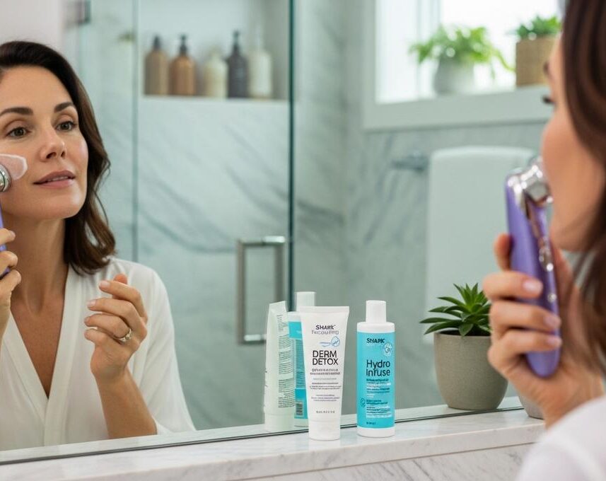 ParisSelect - Shark FacialPro Glow : cet appareil 3-en-1 transforme votre routine skincare à la maison