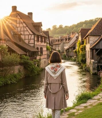ParisSelect - Veules-les-Roses, traversé par le plus petit fleuve de France, ce village normand est l'un des plus beaux du pays