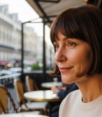 ParisSelect - Bob japonais : le carré graphique à adopter après 40 ans pour adoucir les traits et lifter le visage