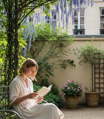ParisSelect - Cette bibliothèque cachée du 9e abrite un jardin secret où lire au soleil gratuitement