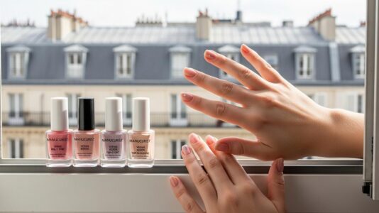 ParisSelect - La manucure nacrée de Gigi Hadid au Met Gala se reproduit chez soi avec 4 vernis Manucurist