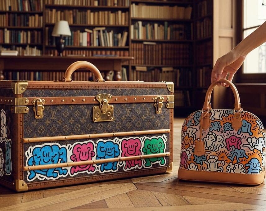 ParisSelect - Cette valise Louis Vuitton de 1930 taguée par Keith Haring a inspiré toute la collection croisière 2027