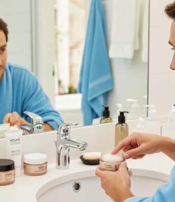 ParisSelect - « Attends, je vais mettre ton truc là » : ces soins beauté que les hommes nous piquent en cachette dans la salle de bain