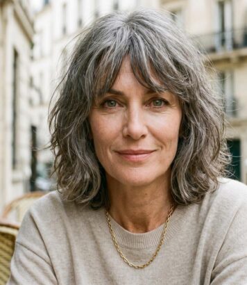 ParisSelectBook - « La véritable incarnation de la beauté décontractée » : cette frange tendance rajeunit le visage après 50 ans sans effort