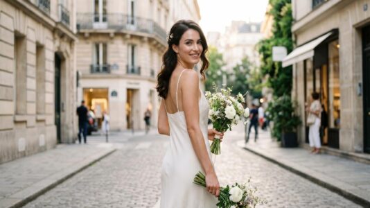 ParisSelectBook - Pourquoi la slip dress s'impose comme la robe de mariée idéale pour un mariage estival en 2026