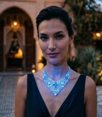 ParisSelectBook - 1 200 heures de travail et des diamants qui s'illuminent la nuit : Louis Vuitton dévoile un collier hors norme