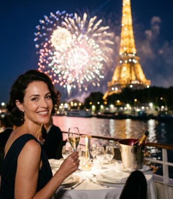 ParisSelectBook - Dîner-croisière face à la Tour Eiffel avec champagne Bollinger et feu d'artifice : la soirée unique du Paradis Latin