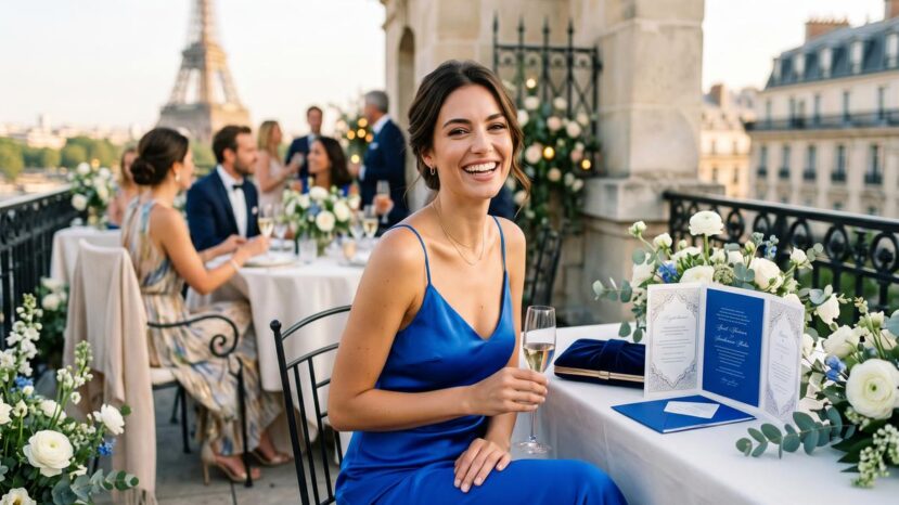 ParisSelectBook - Fini le jaune beurre en robe d'invitée de mariage : cette couleur vive s'impose sur tous les faire-part en 2026