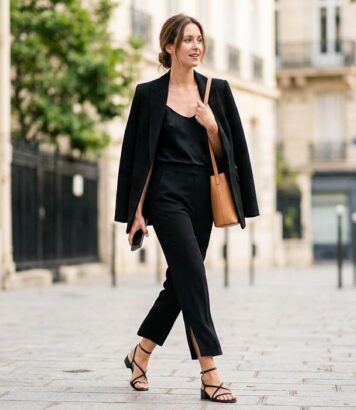 ParisSelectBook - Adieu le jean à 30°C : ce pantalon court fendu allonge la silhouette là où le pantacourt la casse en deux