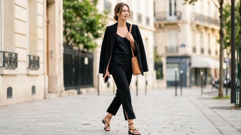 ParisSelectBook - Adieu le jean à 30°C : ce pantalon court fendu allonge la silhouette là où le pantacourt la casse en deux