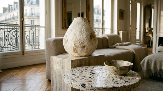 ParisSelectBook - Mycélium, algues, coquilles d'huîtres : les tendances déco 2026 qui rendent chaque intérieur unique