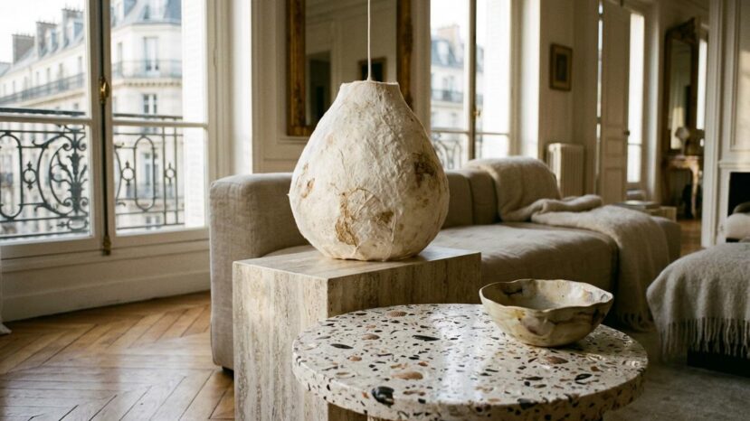 ParisSelectBook - Mycélium, algues, coquilles d'huîtres : les tendances déco 2026 qui rendent chaque intérieur unique