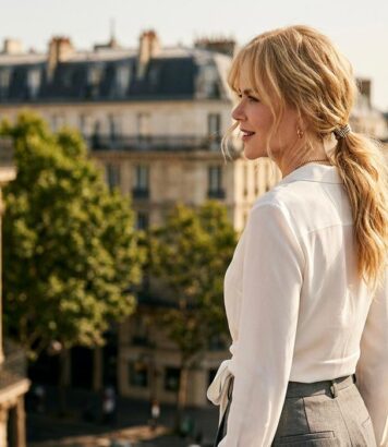 ParisSelectBook - Nicole Kidman mise sur cette coiffure basse et floue signée John Nollet pour rester chic sous 30°C à Paris