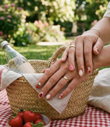 ParisSelectBook - Vichy, fraises et coccinelles au bout des doigts : les Picnic Nails s'imposent comme la manucure la plus mignonne de l'été 2026