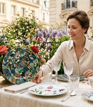 ParisSelectBook - Dior, Hermès, Tiffany : ces collections de vaisselle transforment la table d'été en jardin de porcelaine