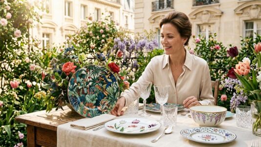 ParisSelectBook - Dior, Hermès, Tiffany : ces collections de vaisselle transforment la table d'été en jardin de porcelaine