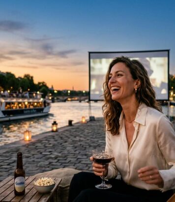 ParisSelectBook - Au pied de la tour Eiffel, ce ciné en plein air se double d'une croisière au coucher de soleil sur la Seine