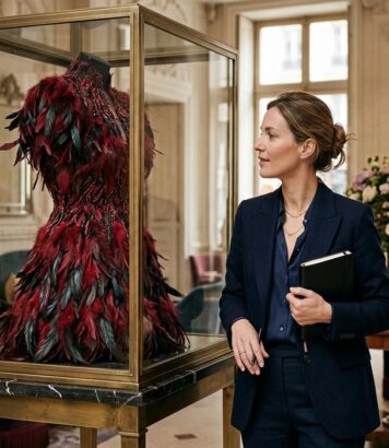 ParisSelectBook - Le Sofitel Paris Le Faubourg dévoile la robe de plumes portée par Lady Gaga et les pièces couture d'On Aura Tout Vu
