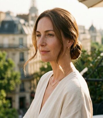 ParisSelectBook - Canicule à Paris : le chignon bas signé Delphine Courteille, la façon la plus chic d'attacher ses cheveux sans transpirer