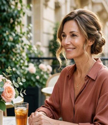 ParisSelectBook - Karine Le Marchand délaisse sa coupe mi-longue pour ce chignon bohème, la tendance anti-âge parfaite sous la canicule
