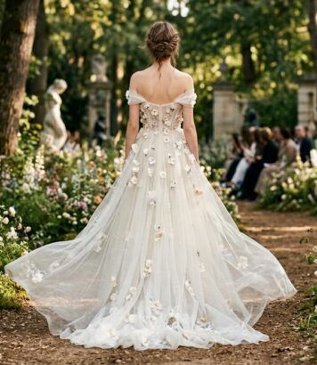 ParisSelectBook - Chez Dior, Jonathan Anderson signe une robe de mariée vaporeuse qui clôt son défilé haute couture dans une forêt onirique