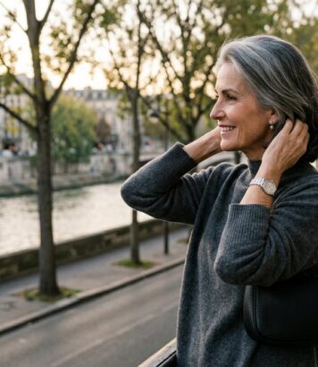 ParisSelectBook - Cheveux gris après 50 ans : cette coloration graphite silver sublime les brunes qui veulent enfin arrêter les teintures, selon une coiffeuse de stars