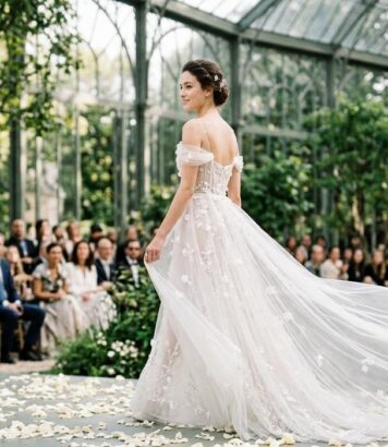 ParisSelectBook - Chez Dior, Jonathan Anderson signe une robe de mariée en fleurs et transparence qui clôt un défilé haute couture inspiré d'une artiste