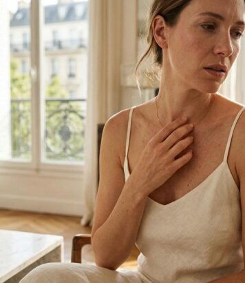 ParisSelectBook - Décolleté qui gratte et rougit dès 25°C : le protocole dermato en 4 étapes qui efface les boutons de chaleur en 48h
