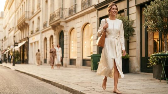 ParisSelectBook - Ces robes dessinent une silhouette élancée sans le moindre talon, et une seule règle fait toute la différence