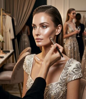 ParisSelectBook - Sur les podiums de la Fashion Week Haute Couture, l'AI Glow détrône la glass skin avec un teint miroir venu du futur