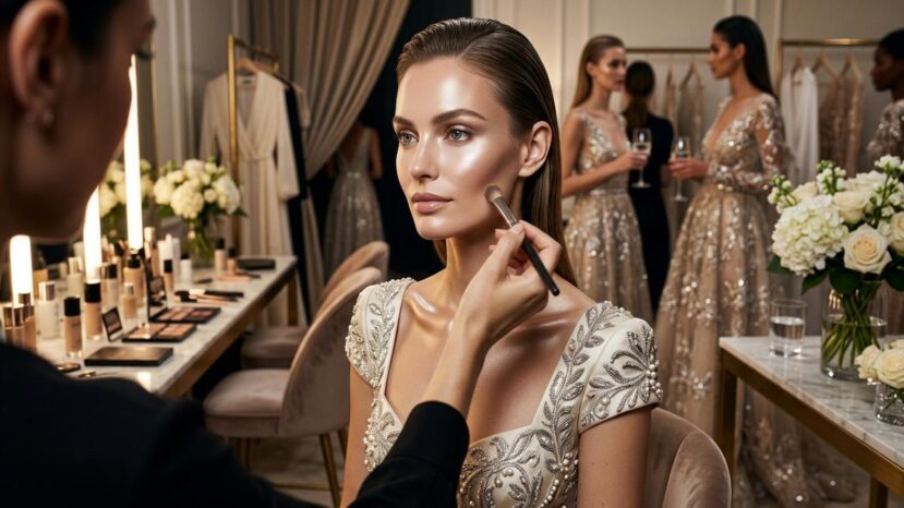ParisSelectBook - Sur les podiums de la Fashion Week Haute Couture, l'AI Glow détrône la glass skin avec un teint miroir venu du futur