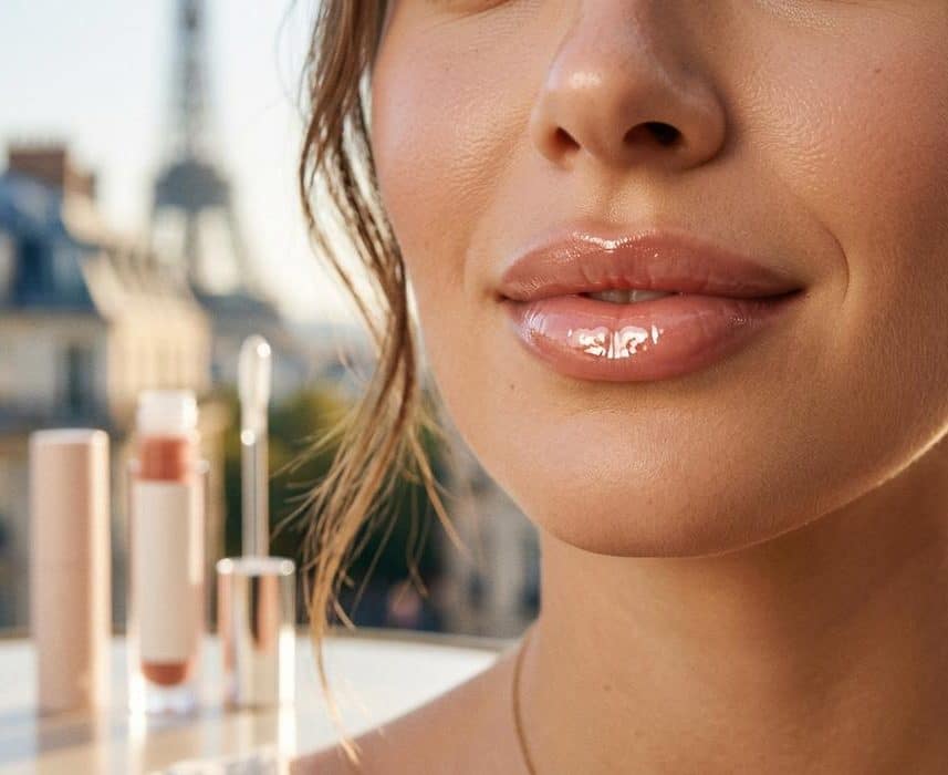 ParisSelectBook - Hailey Bieber and Dua Lipa swear by the glass lips trick that fakes a plumper mouth with just two products