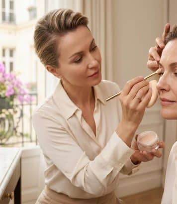 ParisSelectBook - Paupières tombantes après 50 ans : la maquilleuse Elena Rachitskaya applique ce produit avant l'eyeliner pour éviter toute trace