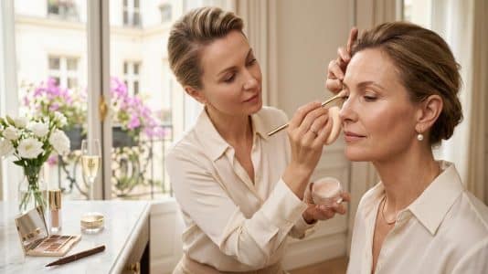 ParisSelectBook - Paupières tombantes après 50 ans : la maquilleuse Elena Rachitskaya applique ce produit avant l'eyeliner pour éviter toute trace