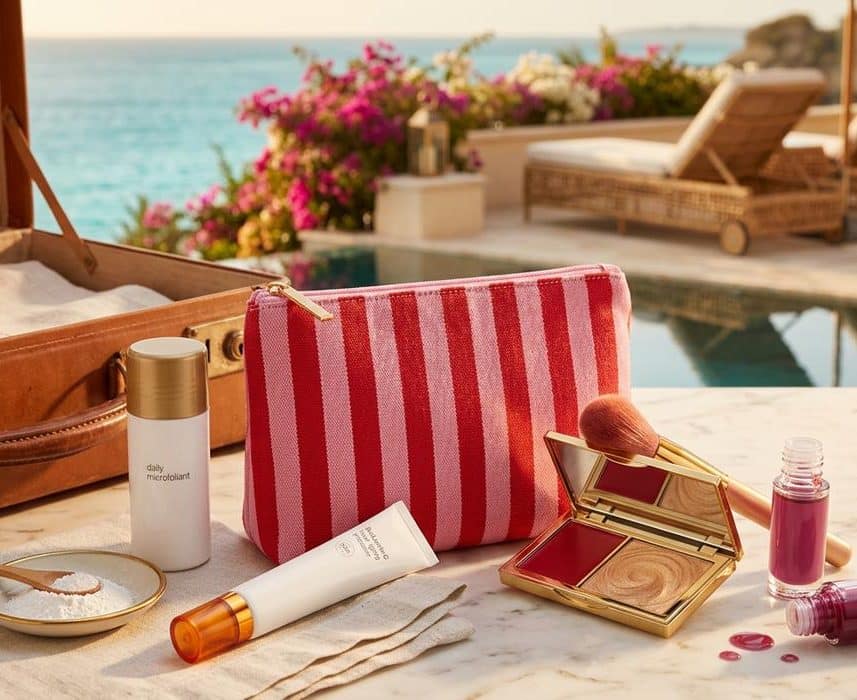 ParisSelectBook - Trousse Dermalogica x Les Filles en Rouje à moins de 3 kg dans la valise pour un glow estival garanti