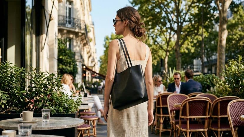 ParisSelectBook - Les recherches du sac Terrasse de The Row explosent de 70% cet été, porté par Hailey Bieber et Kendall Jenner