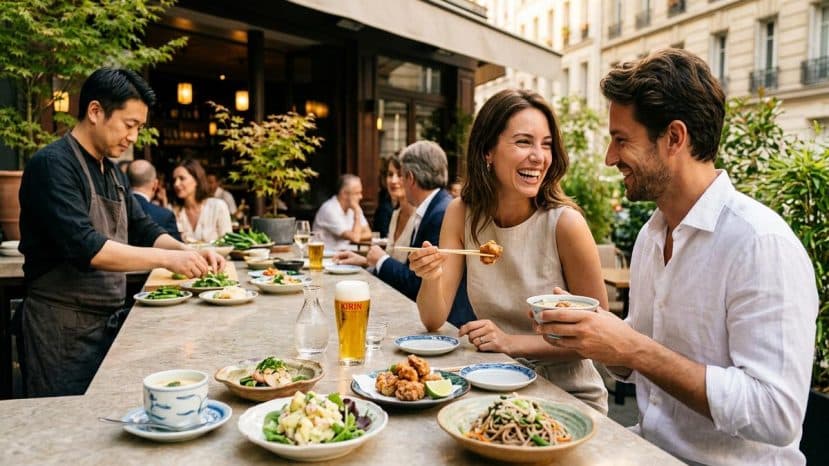 ParisSelectBook - Ce restaurant japonais gastronomique de Paris se transforme en comptoir d'été avec des assiettes dès 8 €