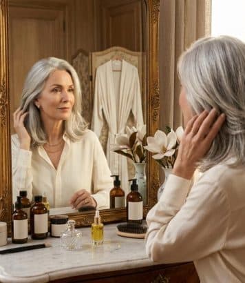 ParisSelectBook - « Dans le miroir, ce combo gèle le visage » : l'erreur qui mémérise les cheveux gris après 50 ans