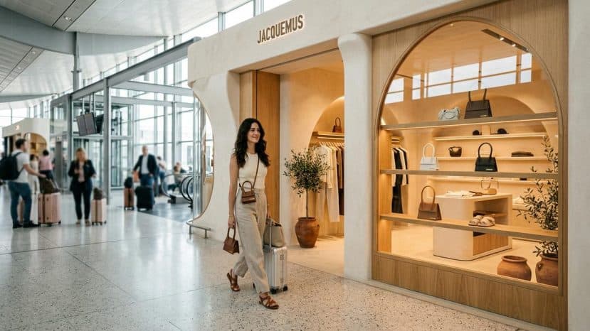 ParisSelectBook - Jacquemus pose ses valises à Roissy avec sa toute première boutique en aéroport, au Terminal 1