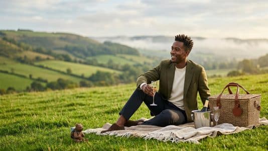ParisSelectBook - Louis Vuitton dévoile une capsule masculine signée Pharrell inspirée d'un pique-nique dans la campagne anglaise