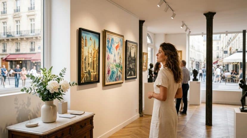 ParisSelectBook - Rue de Seine, cette expo gratuite fait dialoguer Dalí, Chagall et Buffet autour d'un Paris rêvé tout l'été
